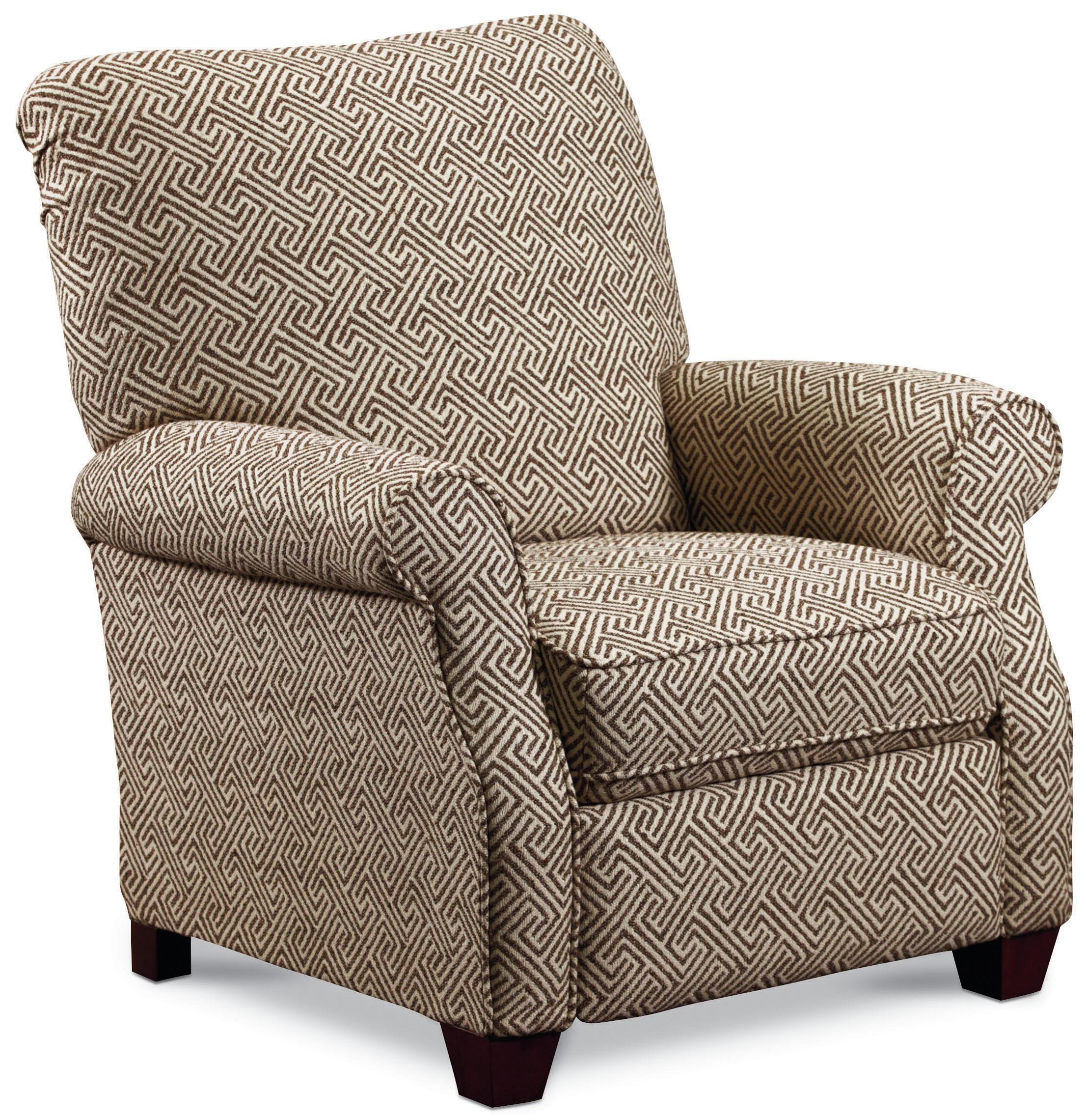 Lane Low Leg Recliners Casual Jill Loleg Recliner with Rolled Arms and Exposed Wood Feet AHFA